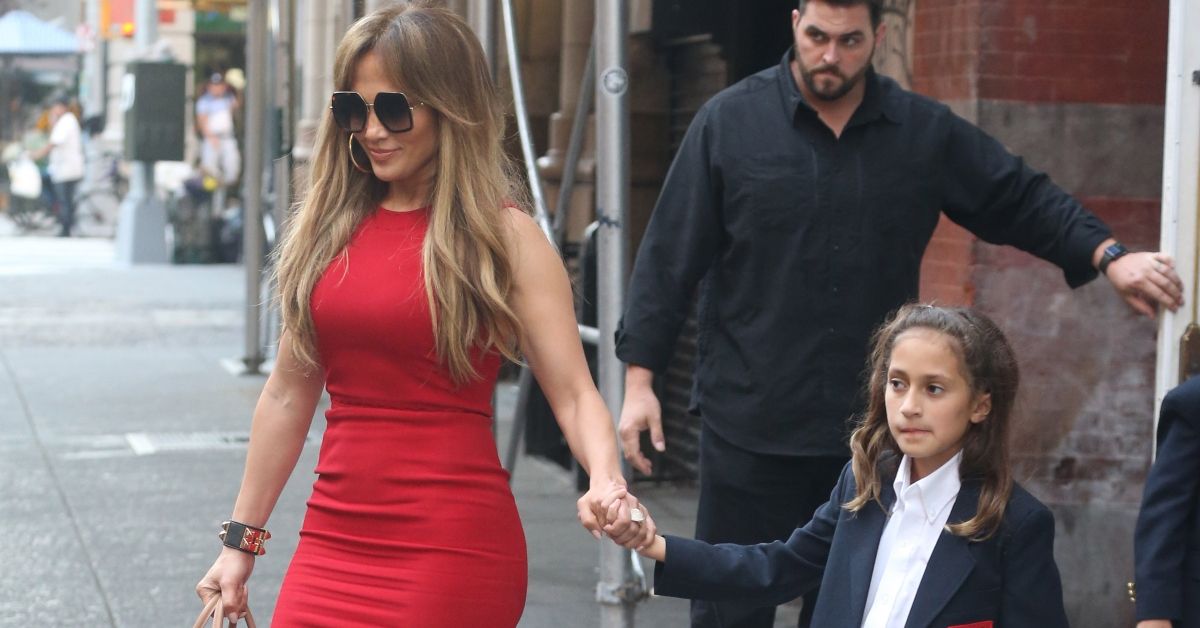 Emme Maribel Muniz and Jennifer Lopez in New York