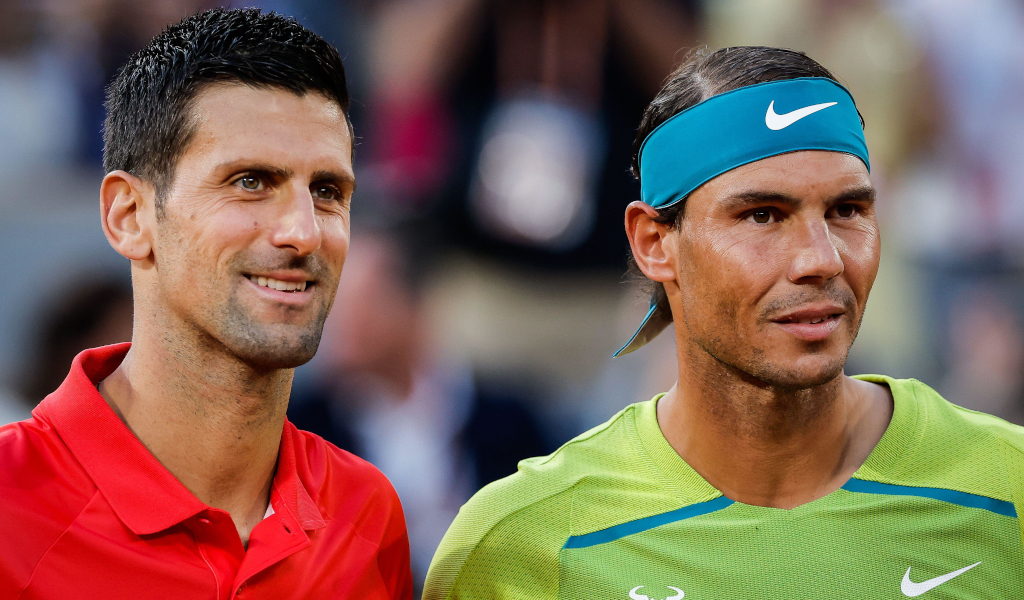 Pre-match Novak Djokovic and Rafael Nadal