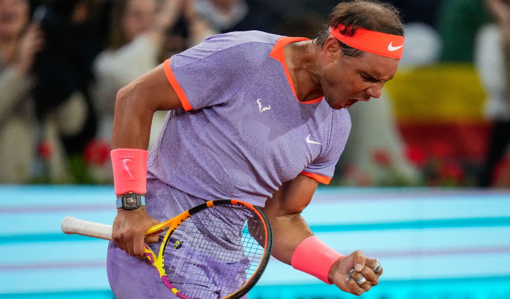 Rafael Nadal at the Madrid Open