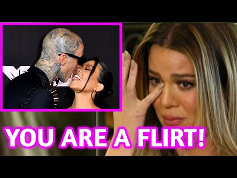 Kourtney K caused chaos at Travis work place as she caught him flirting  with his colleagues..... - YouTube