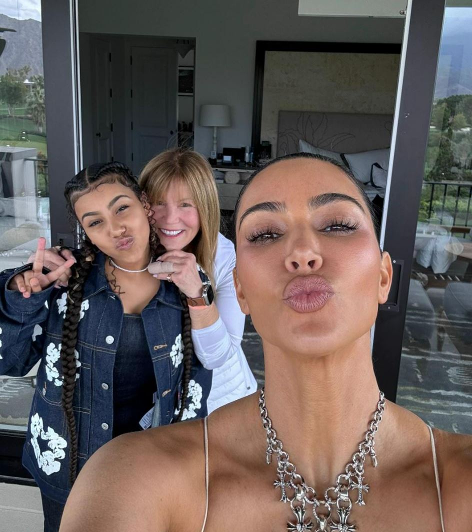 North West exposes Kim Kardashian's real face and neck in unflattering pic  on Palm Springs getaway | The Sun