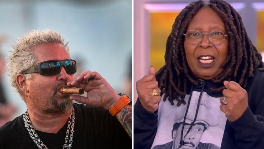 Guy Fieri Whoopi Goldberg Throw