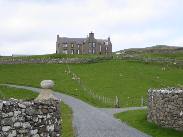 Lunna House in the Shetlans Islands. 