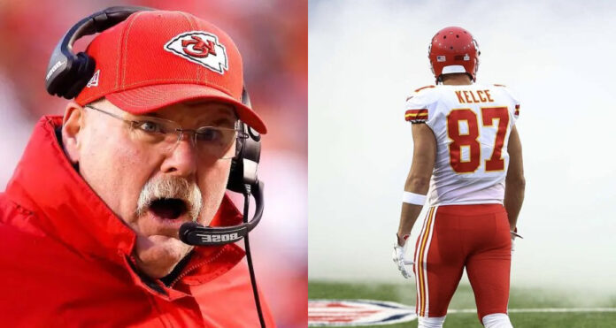 Andy Reid and Travis Kelce