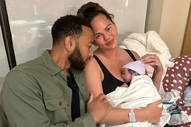 <p>Instagram/chrissyteigen</p> Teigen and husband John Legend announced the arrival of baby Wren this week