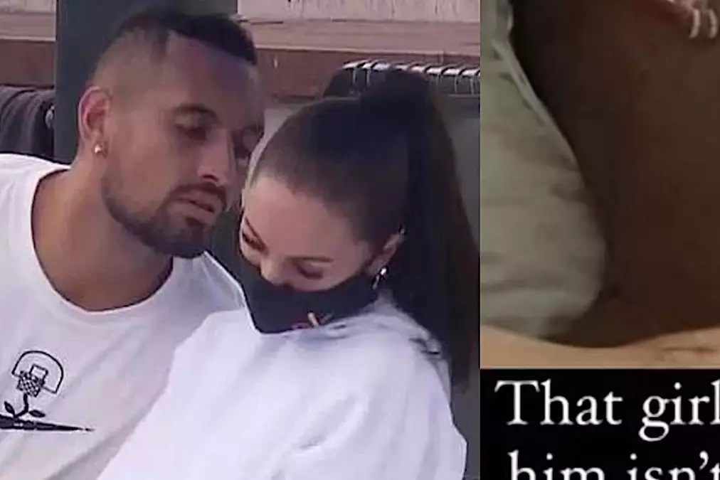 Tennis Star Nick Kyrgios & His GF Separated By Cops After She Found Picture of Him In Bed With Another Woman (PICS)