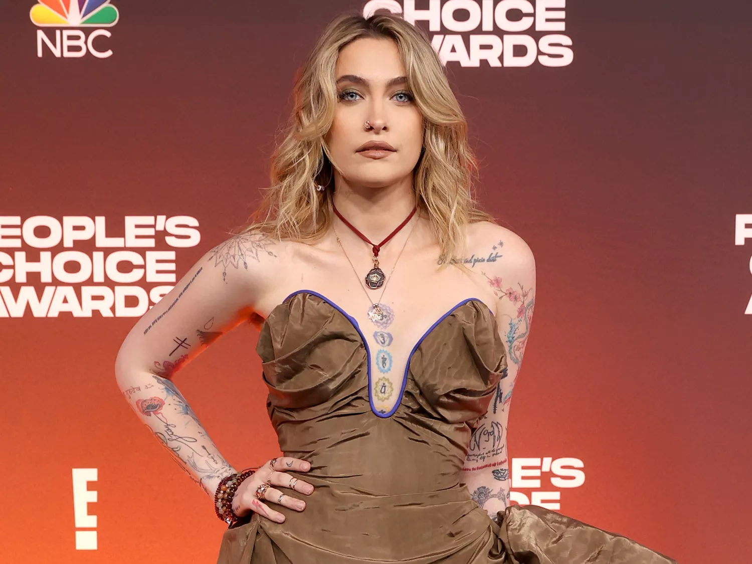 Paris Jackson arrives to the 2021 People's Choice Awards