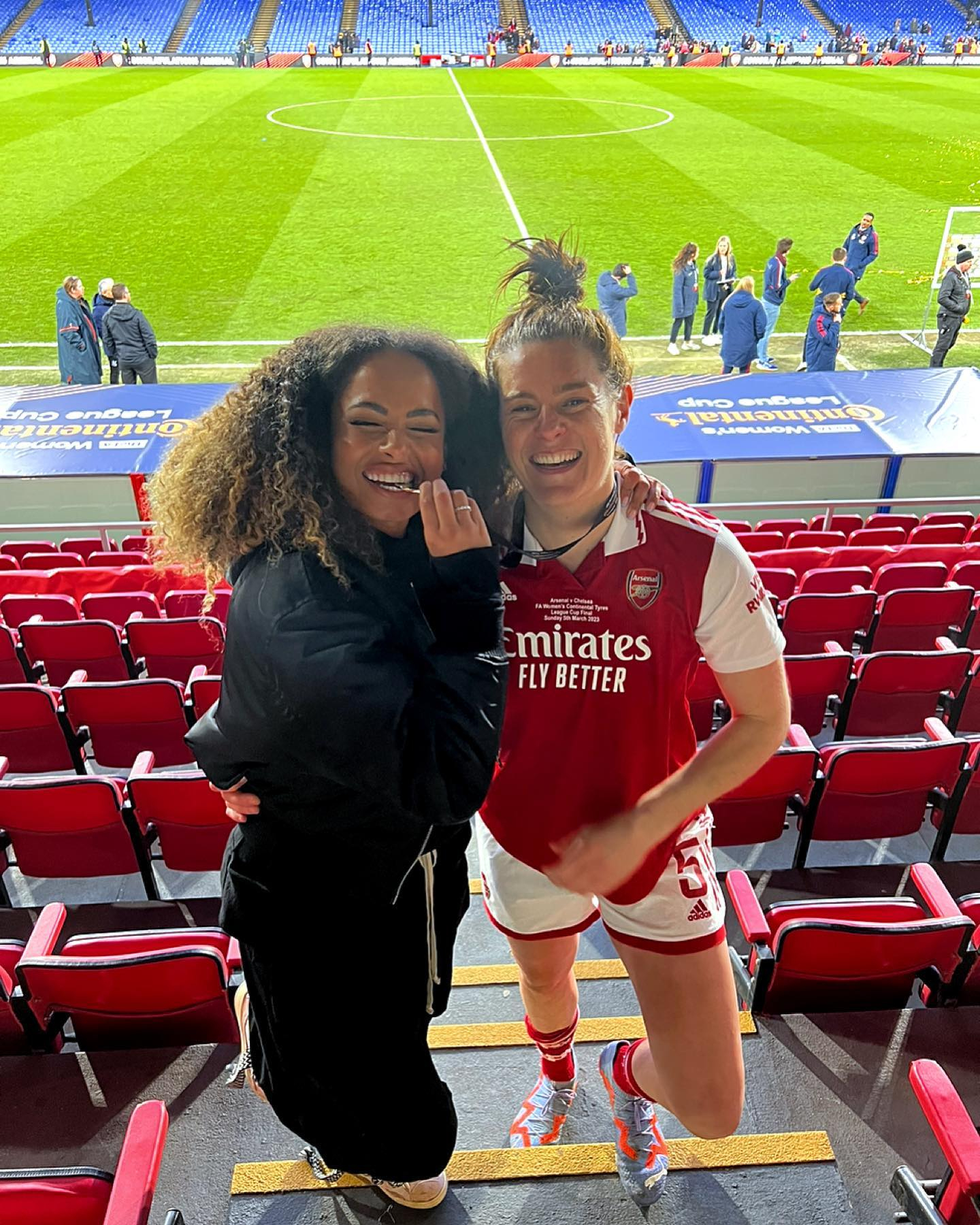 Love Island's Amber supported Jen at her football matches