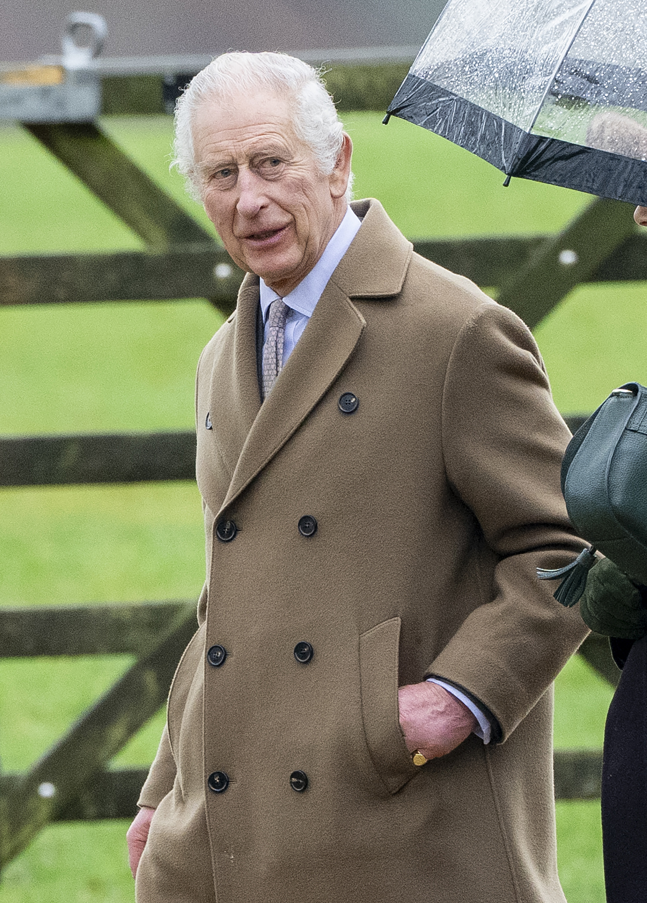 King Charles III was seen attending church on February 18 after his cancer diagnosis