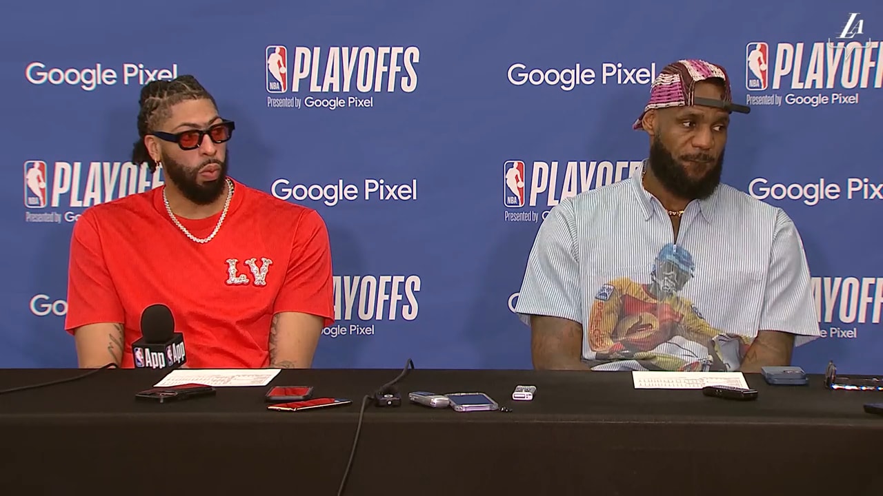 Postgame Interview: LeBron James & Anthony Davis 04-25-24