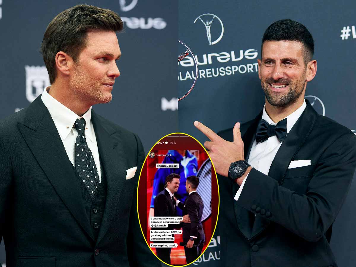 Tom Brady cannot hide his admiration for Novak Djokovic as he pens down a heartfelt note for the Serbian on court heroics