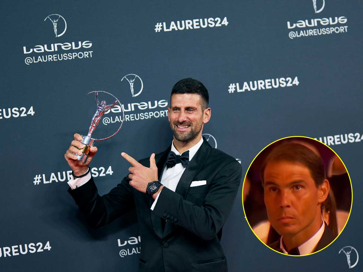 WATCH: “Rafa looks like he is at a funeral”- Rafael Nadal’s disappointed expression irks fans as Novak Djokovic hails the Spaniard for changing the history of tennis in his Laureus Sportsman of the Year Award speech