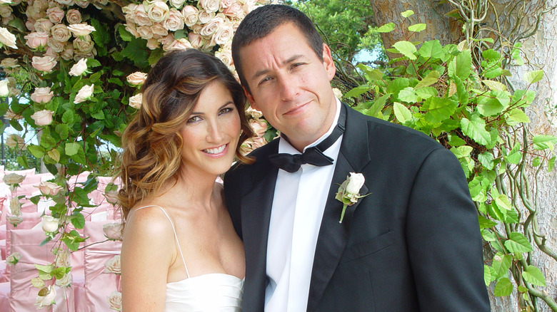 Adam and Jackie Sandler at their wedding 