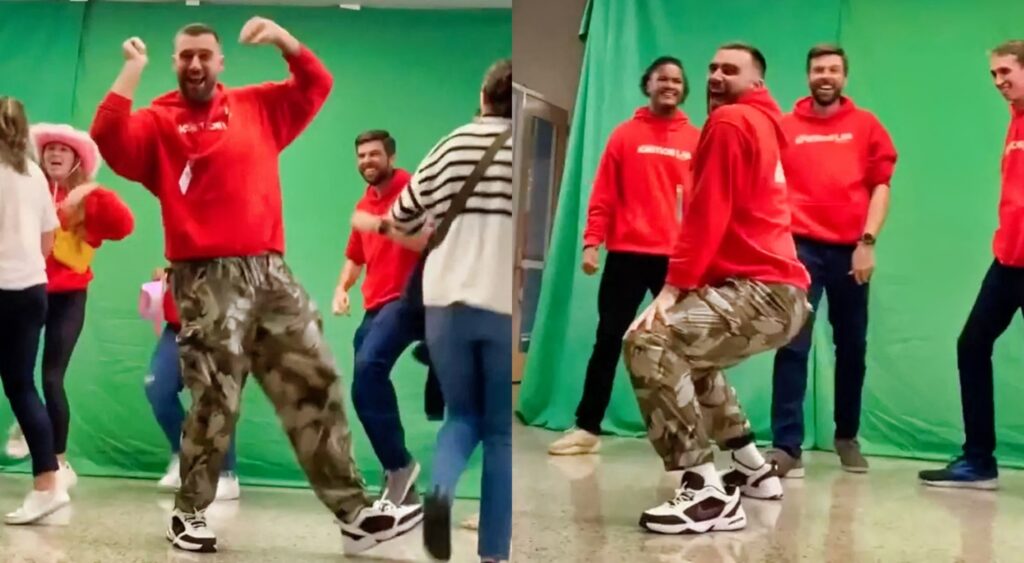 Travis Kelce dancing