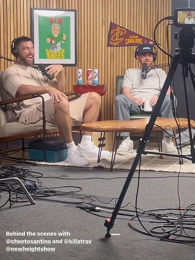 Chiefs star Travis Kelce has welcomed comedian Andrew Santino onto New Heights this week