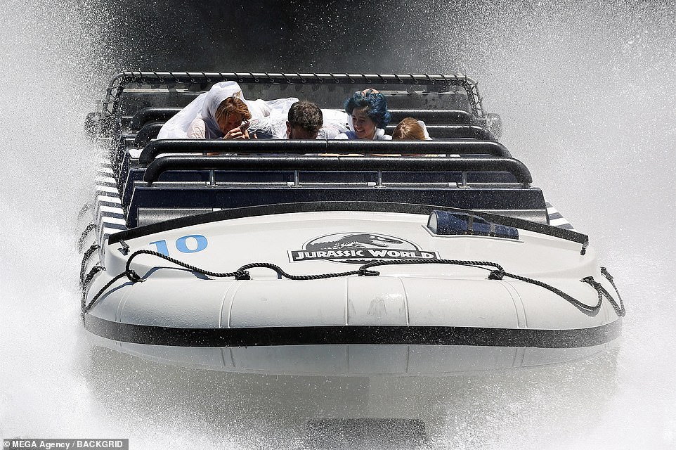 End of the road: The ride culminates in a far drop and then a massive splash