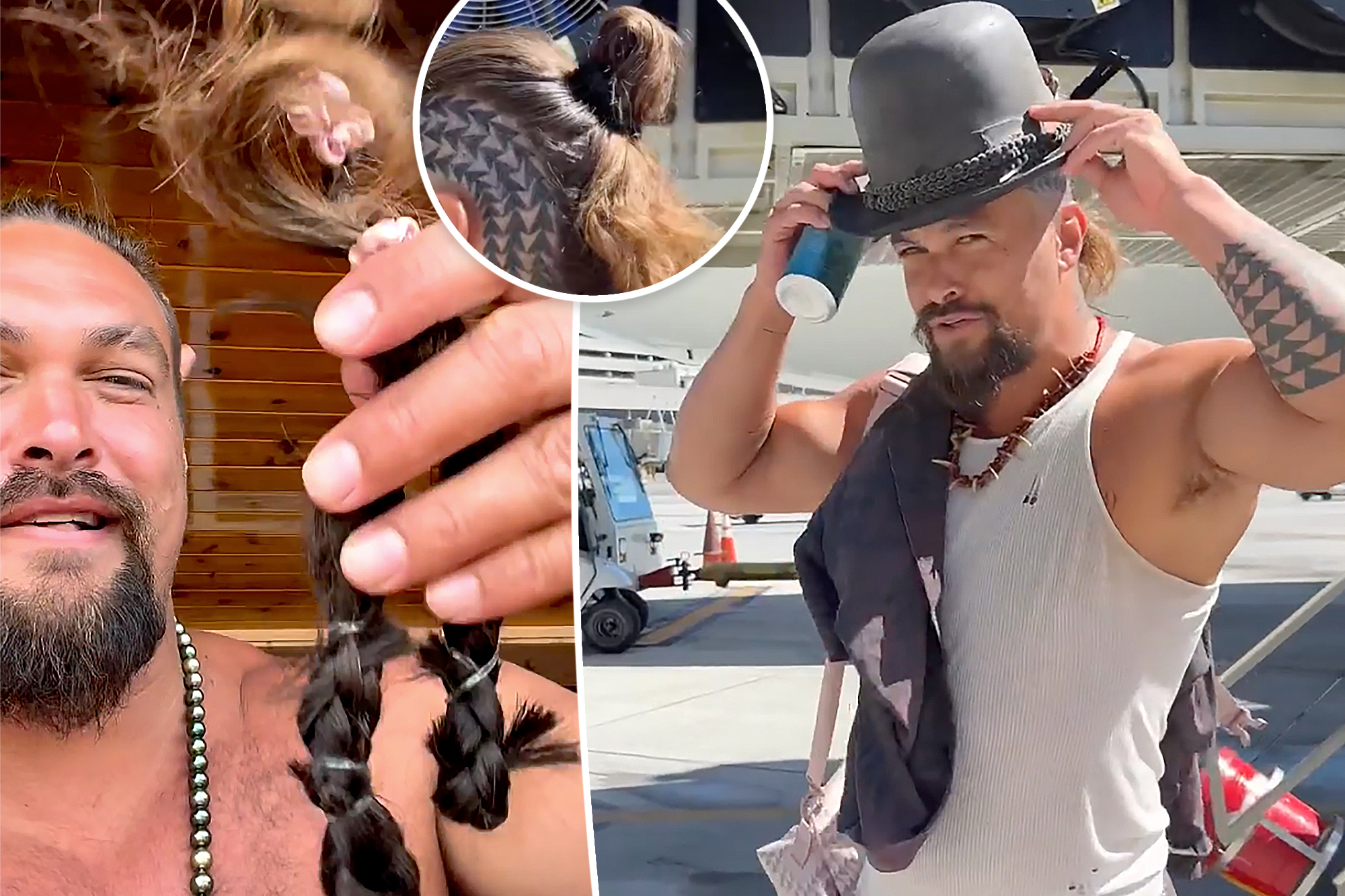 Jason Momoa reveals new head tattoo after shaving off his hair