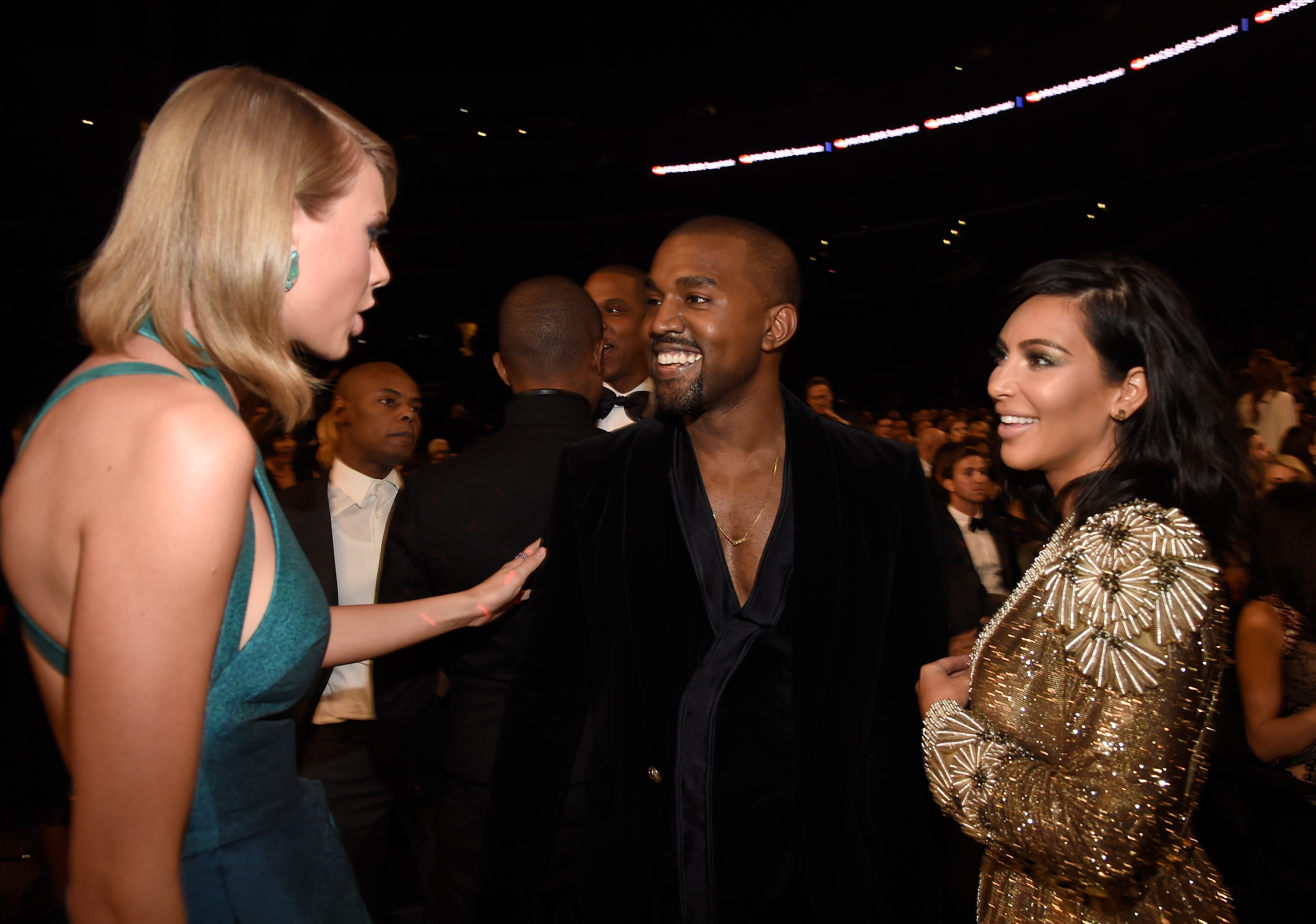 Taylor Swift, Kanye West and Kim Kardashian