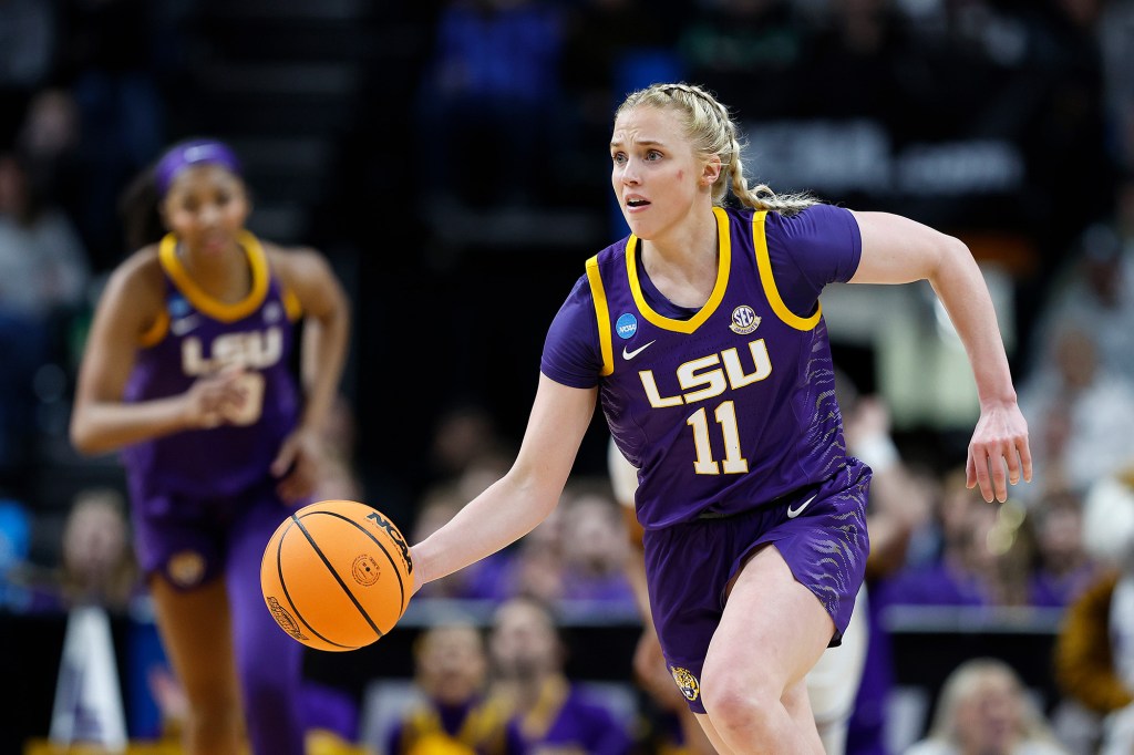 Hailey Van Lith and LSU can advance to the Final Four on Monday.