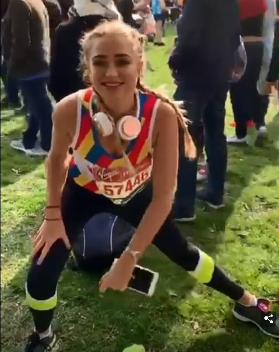 Georgia Harrison denied cheating in the London Marathon