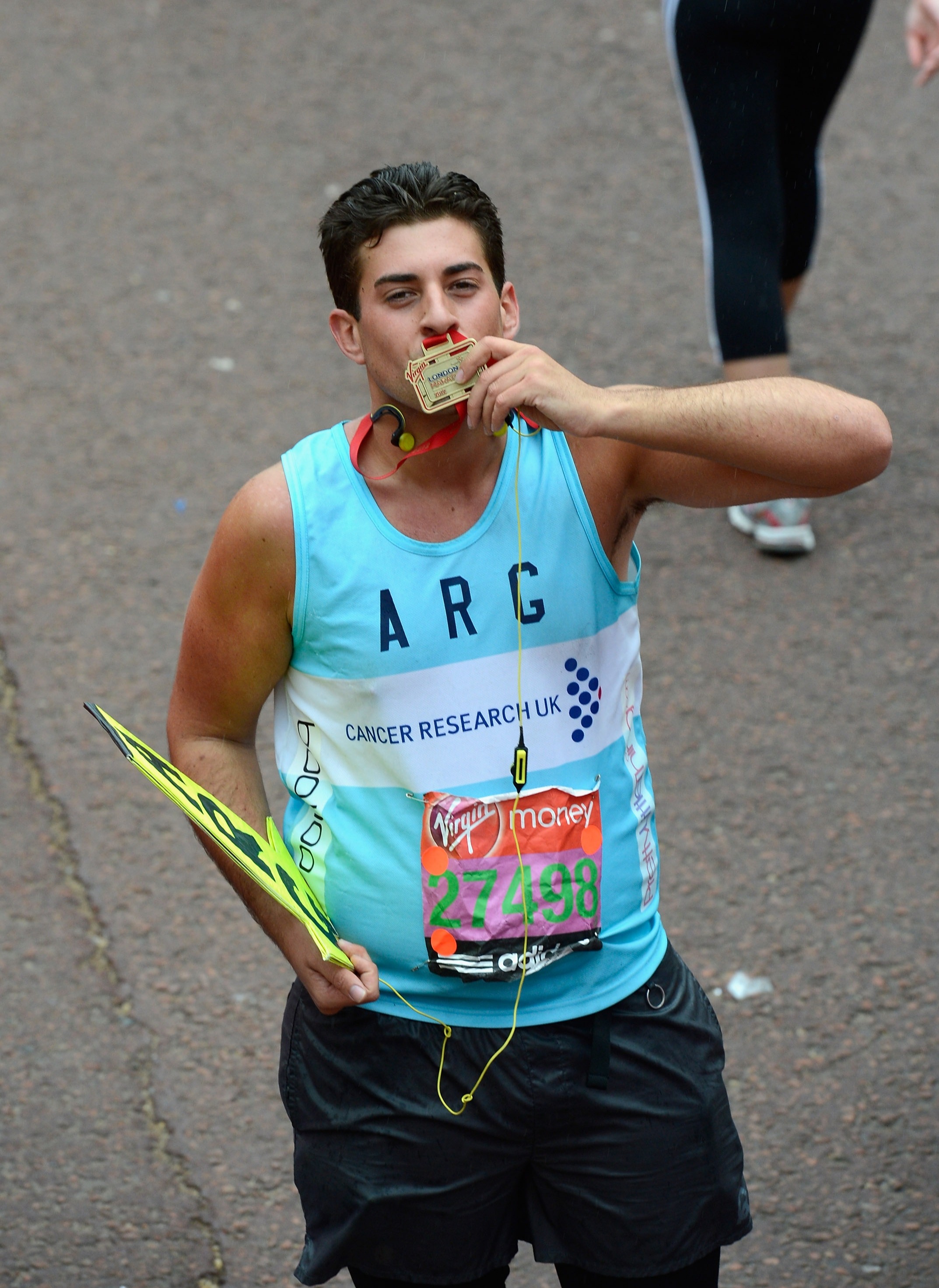 James Argent ran the race - but his sister was accused of cheating