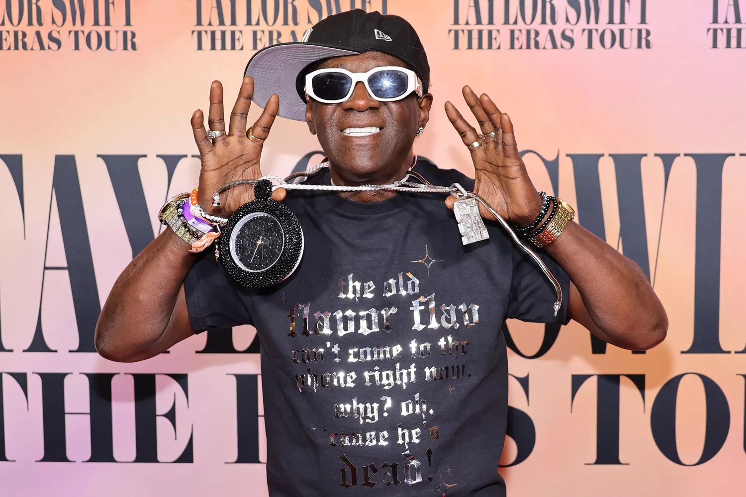 Flavor Flav attends Taylor Swift: The Eras Tour Concert Movie 