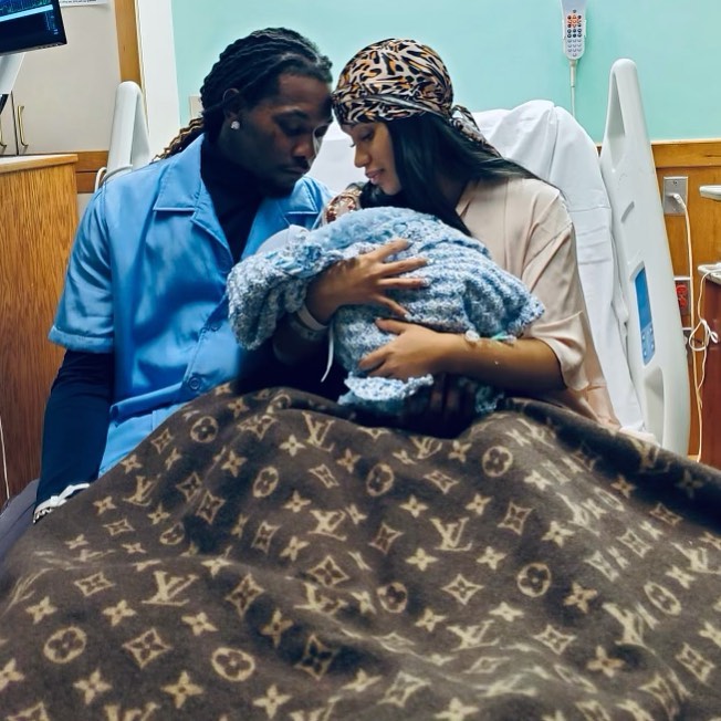 Cardi B shares her two kids with Offset