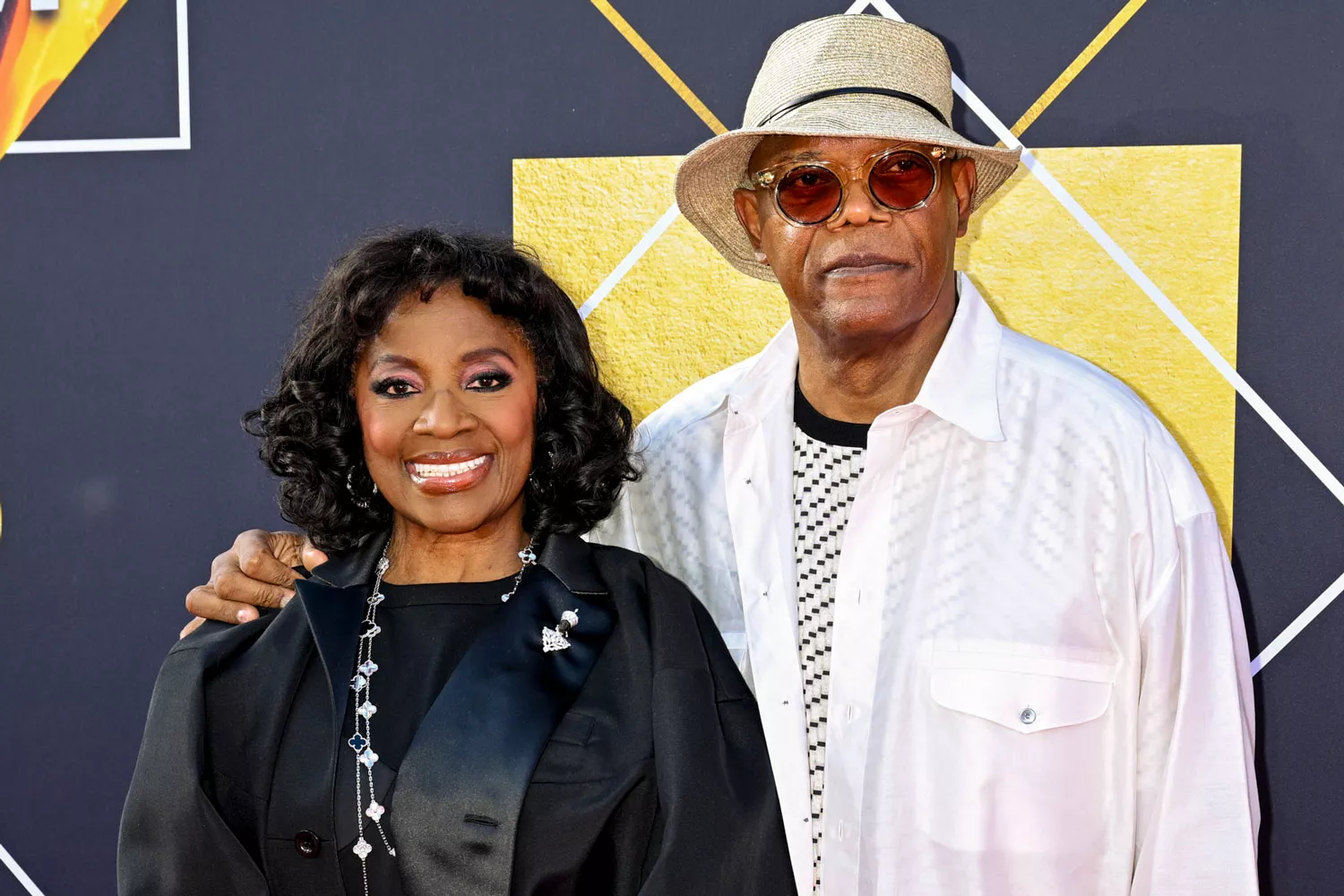 LaTanya Richardson and Samuel L. Jackson at the 2024 TCM Classic Film Festival Opening Night screening of "Pulp Fiction" held at TCL Chinese Theatre IMAX on April 18, 2024