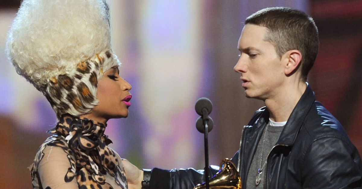 Eminem and Nicki Minaj at Grammy Awards