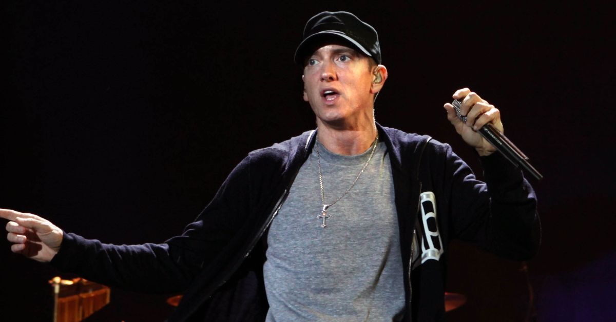 Eminem performing