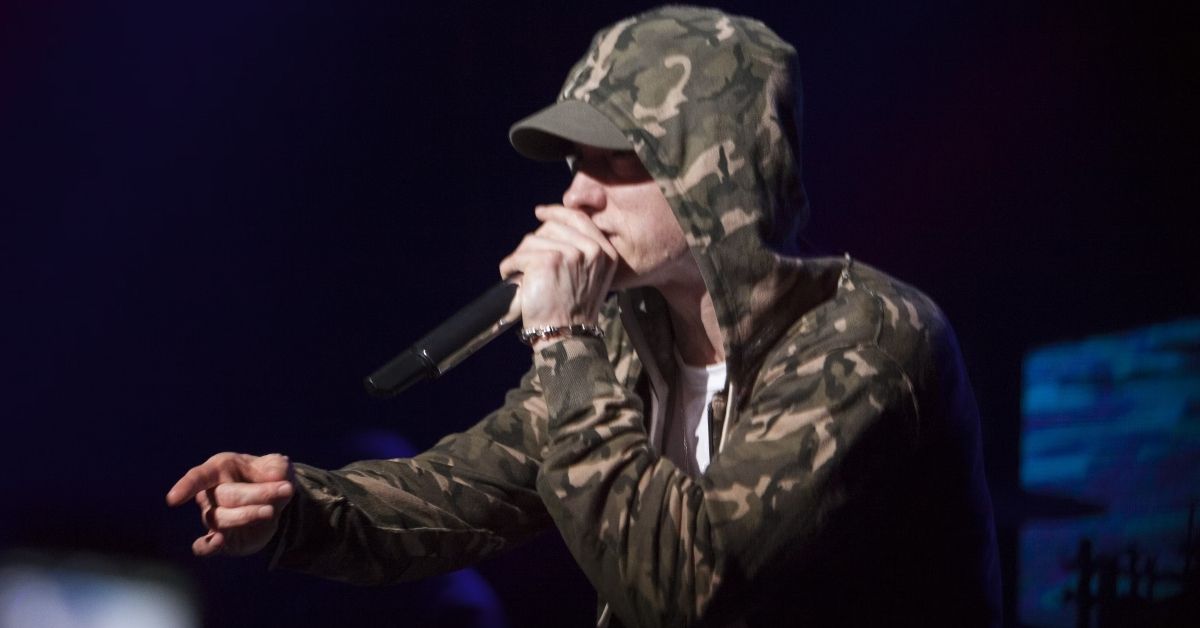 Eminem performing