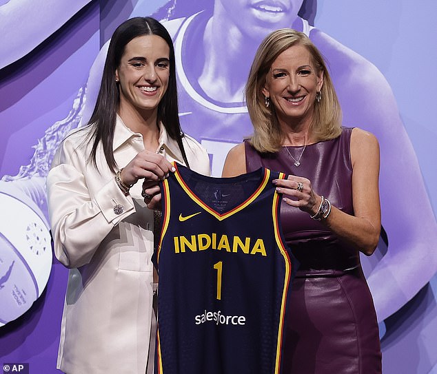 Clark was selected by the Indiana Fever with the first overall pick in the 2024 WNBA Draft