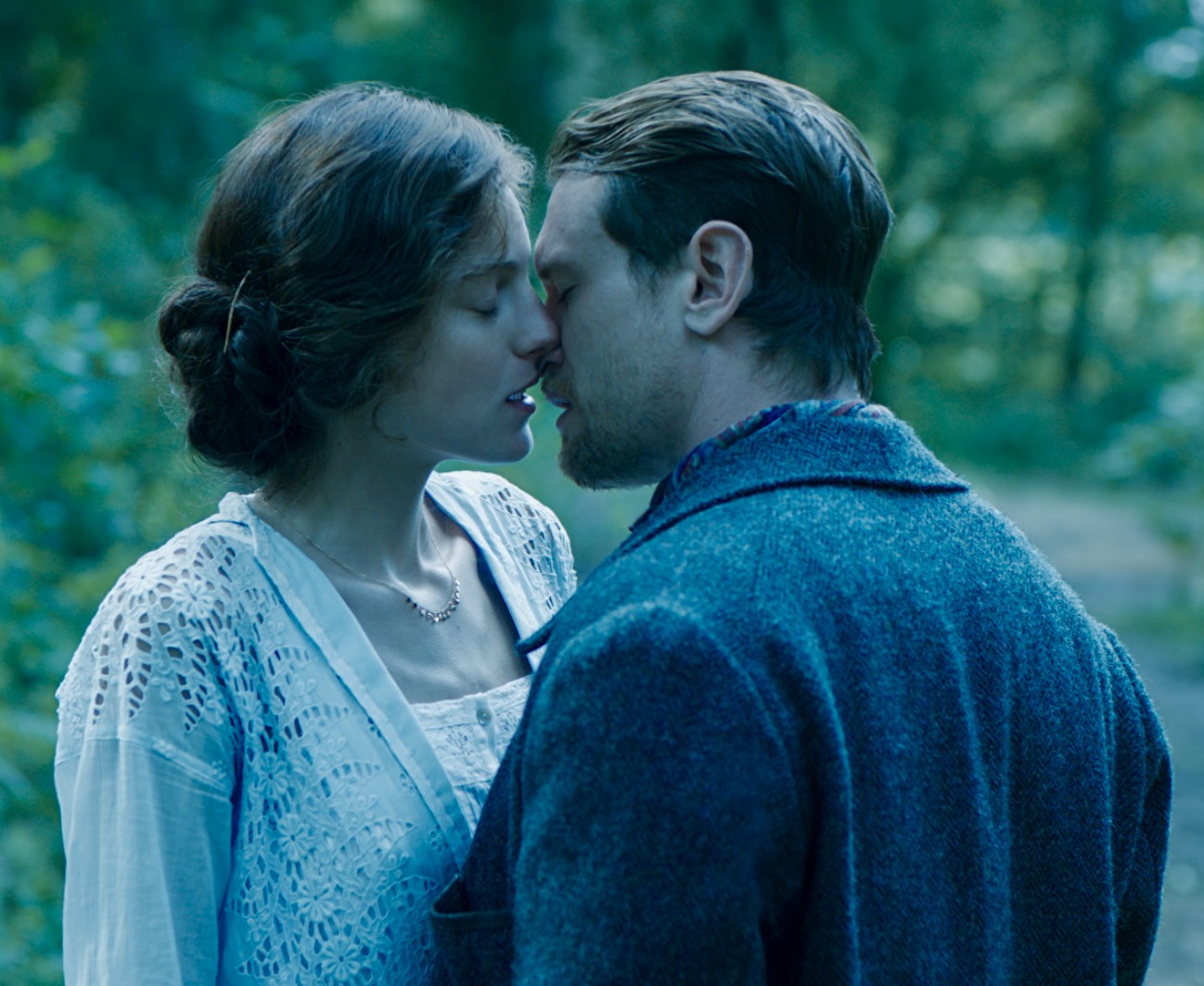 Emma Corrin played Lady Chatterley and Jack O’Connell starred as her lover, Oliver Mellors