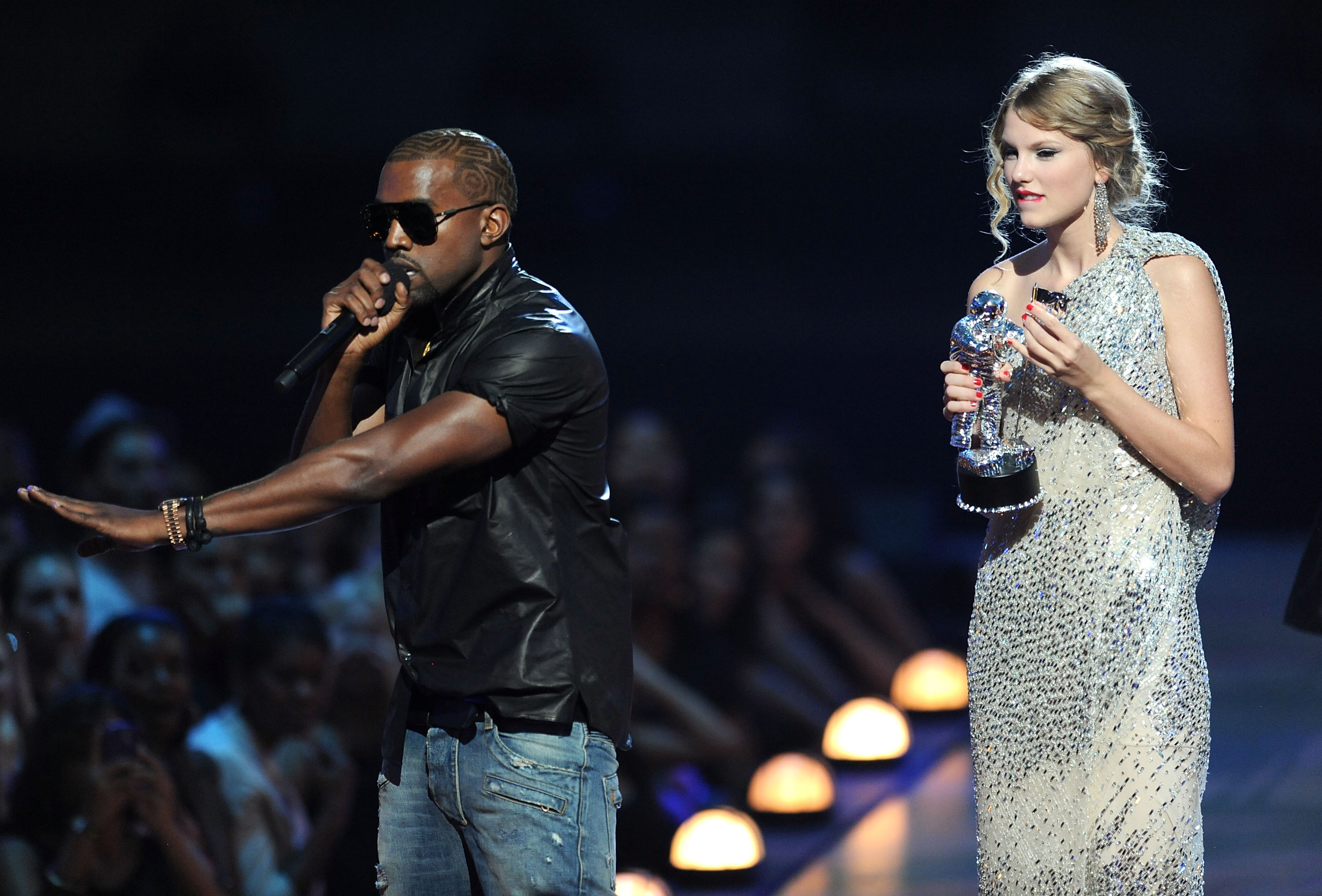 Her most infamous feud is with Kanye West after he interrupted her at the Video Music Awards