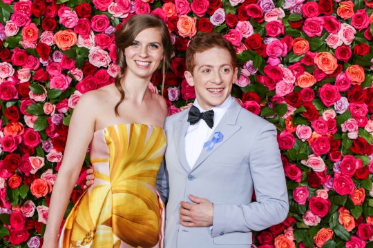 NEW YORK, NY - JUNE 10: Ethan Slater (R) attends the 72nd Annual Tony Awards at Radio City Music Hall on June 10, 2018 in New York City. (Photo by Walter McBride/WireImage)