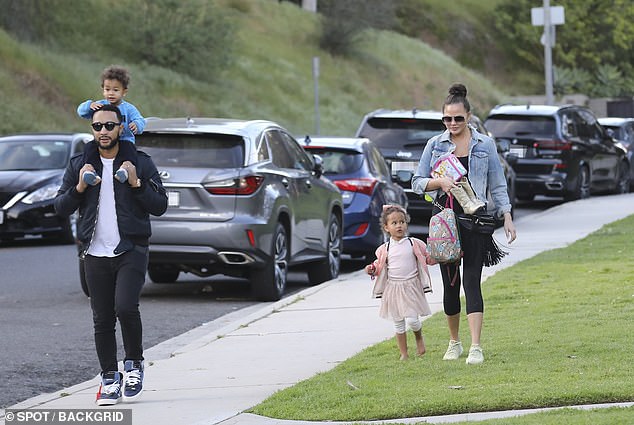 'We honestly have such a good time': Whilst appearing on the Today show last month Chrissy chatted about bringing up her two children with John