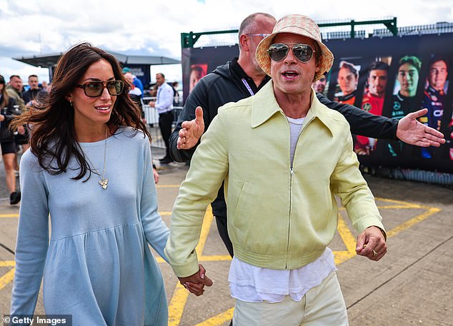 The couple put on a loved-up display as they attended the Silverstone Circuit in July in Northampton