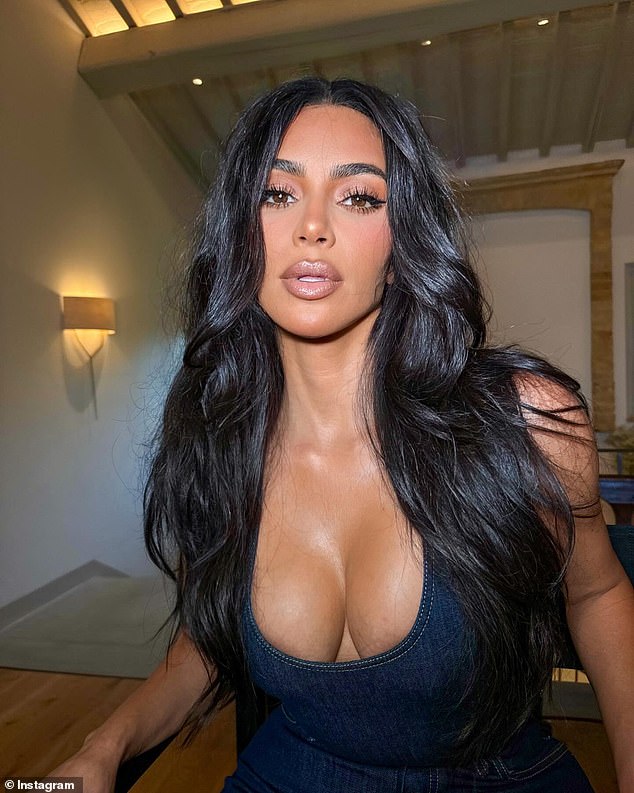 Meanwhile, Kim posted this busty photo to Instagram this week