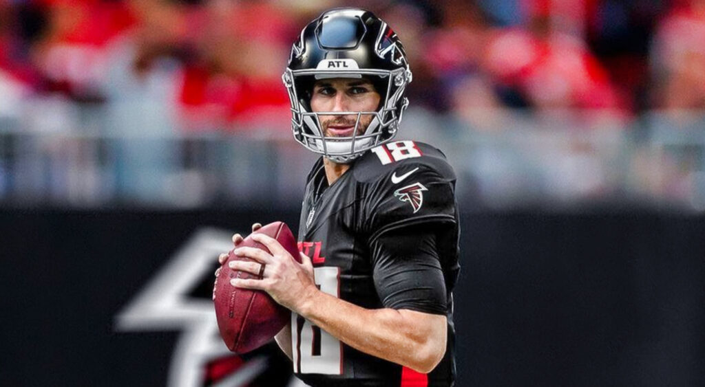 Kirk Cousins in Falcons gear