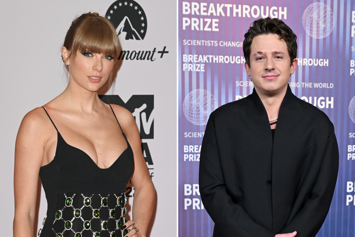 Taylor Swift, 2022 (left). Charlie Puth, 2024