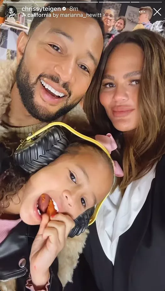 Chrissy Teigen, John Legend, Luna