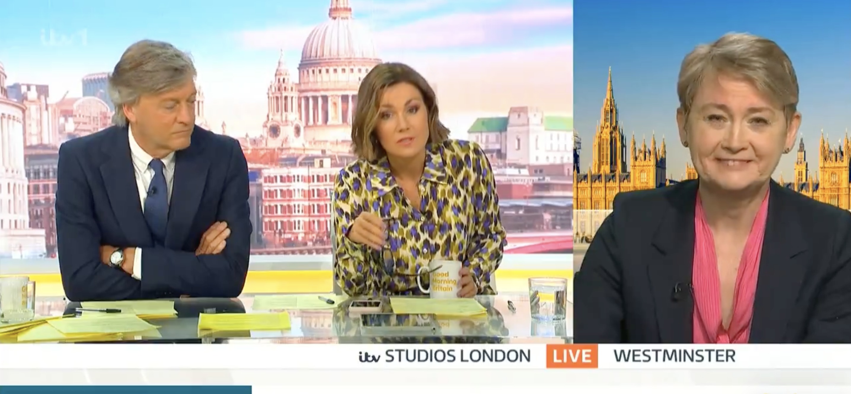 Susanna was forced to apologise after Yvette Cooper MP swore live on Good Morning Britain