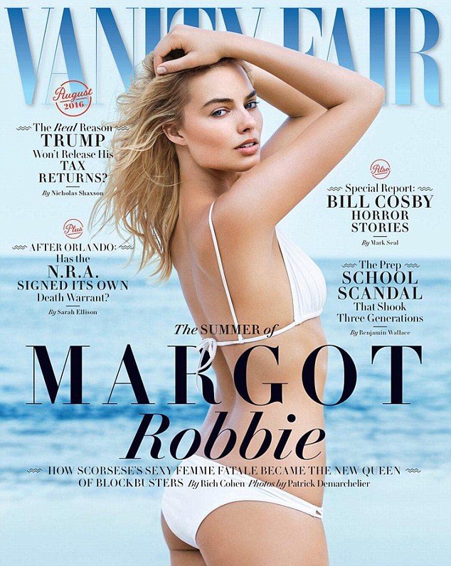 Uncomfortable: Margot Robbie dished about filming her first s*x scene for 2013's The Wolf of Wall Street as she chatted with Vanity Fair as their August cover girl