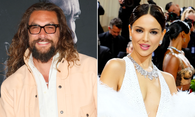 Actor Jason Momoa (left) and actress Eiza González. Photo: FilmMagic