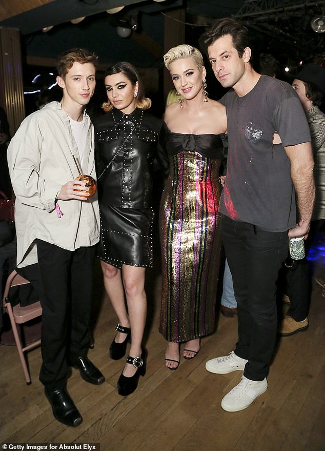 On the scene: Troye Sivan and Charli XCX also stopped off at the post-awards show party 