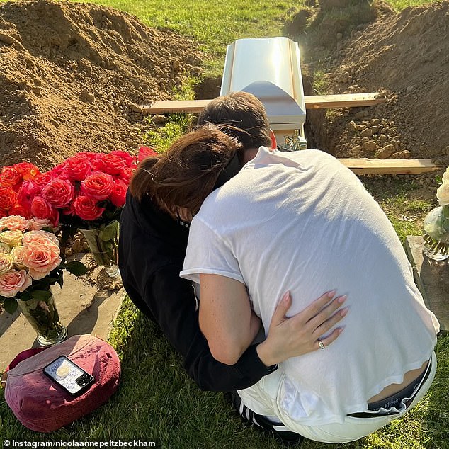 Nicola Peltz, 29, took to Instagram on Wednesday to express her grief about the death of her pet dog Nala, amid news she has reportedly taken legal action against a groomer who treated her pet chihuahua before she died. She accompanied her post with an image with husband Brooklyn Beckham, 25, burying their beloved pet