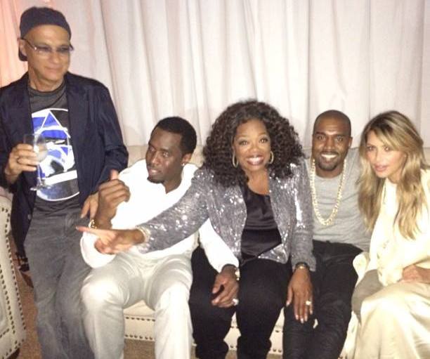 Photos: Oprah Parties with Diddy, Mick Jagger, Kanye and Kim Kardashian