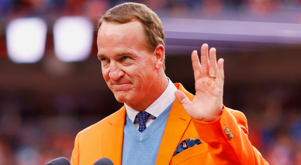 Peyton manning in orange suit