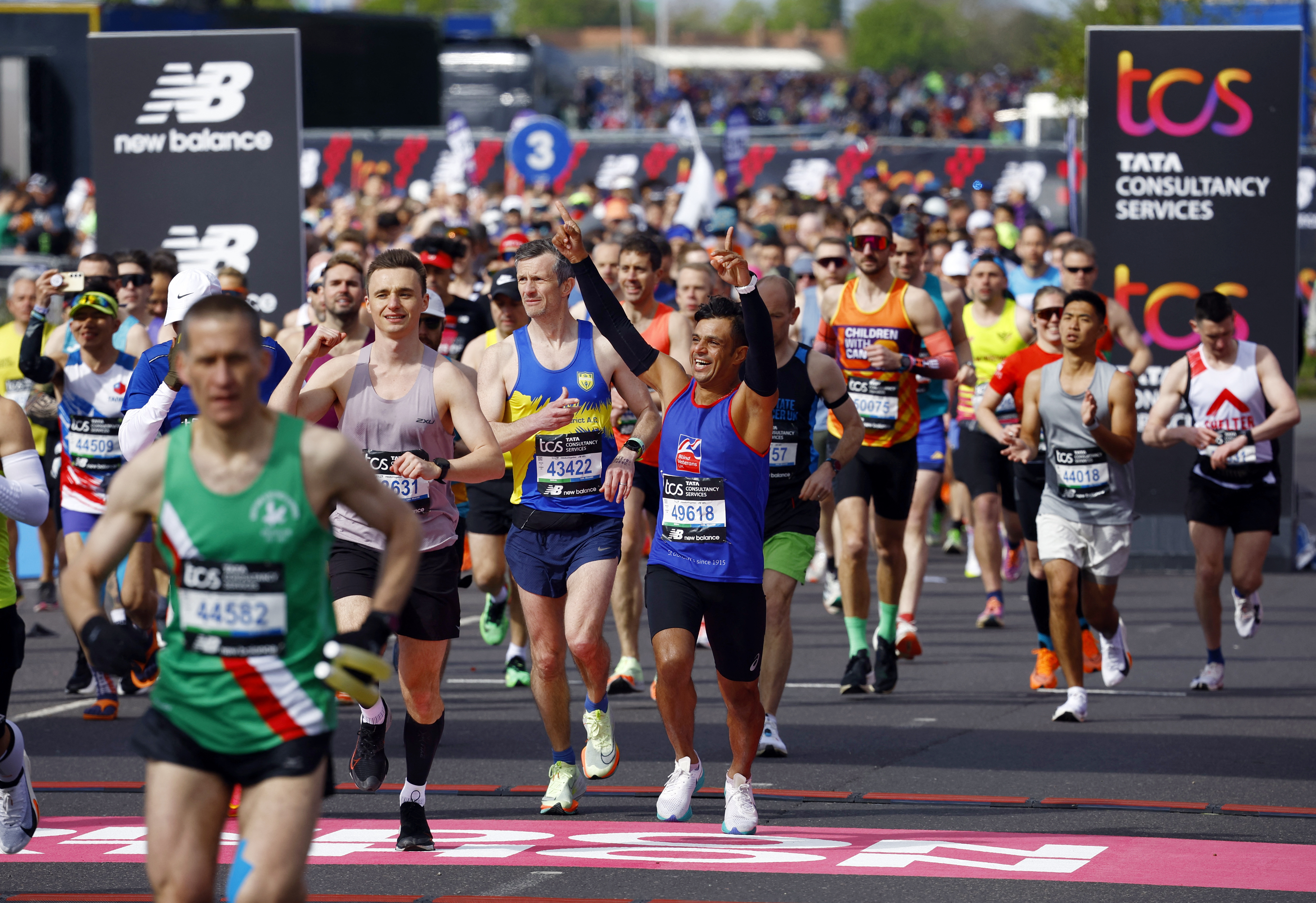 Runners taking to the streets of London today