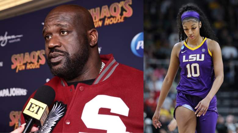 Shaquille O'Neal and Angel Reese